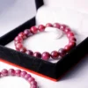 Vòng Tay Ruby Nam Phi Đeo Tay, Lắc Tay Phong Thủy Đá Ruby 8 Ly Nam Phi